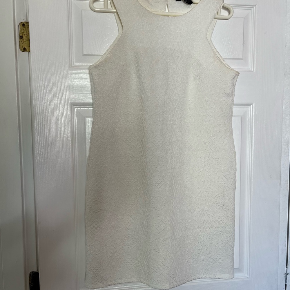 Dorothy Perkins Cream Textured Mini Dress